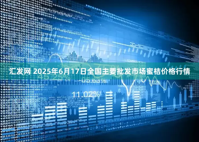 汇发网 2025年6月17日全国主要批发市场蜜桔价格行情