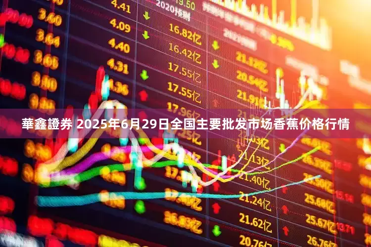 華鑫證券 2025年6月29日全国主要批发市场香蕉价格行情