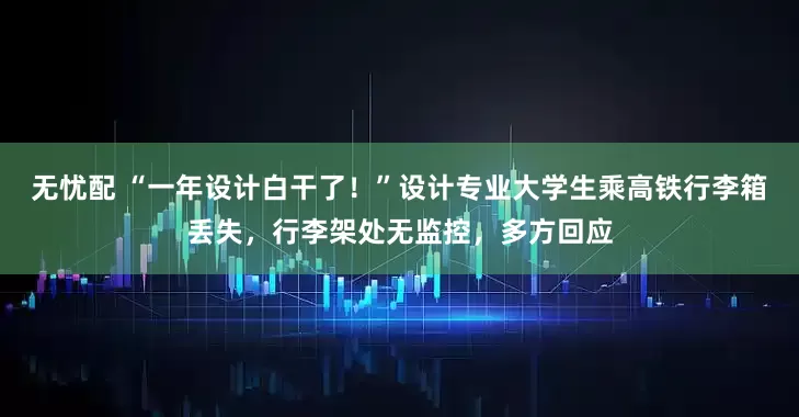 无忧配 “一年设计白干了！”设计专业大学生乘高铁行李箱丢失，行李架处无监控，多方回应